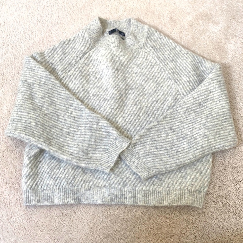 Mango Knitted sweater gray
